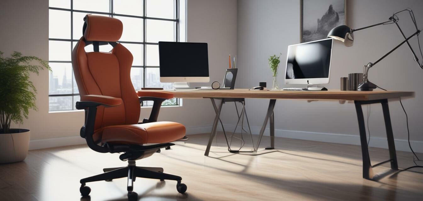 Ergonomic furniture in a creative workstation