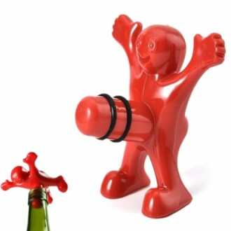 Funny Bottle Opener, Red Man Wine Bottle Stopper