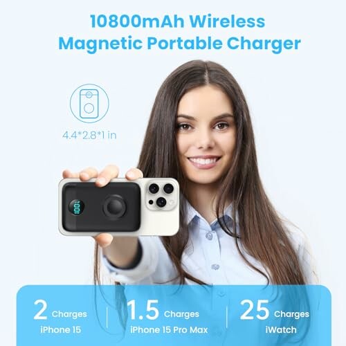 Magnetic Portable Charger 10800mAh