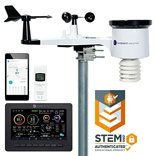 Wireless weather station kit with sensors and display